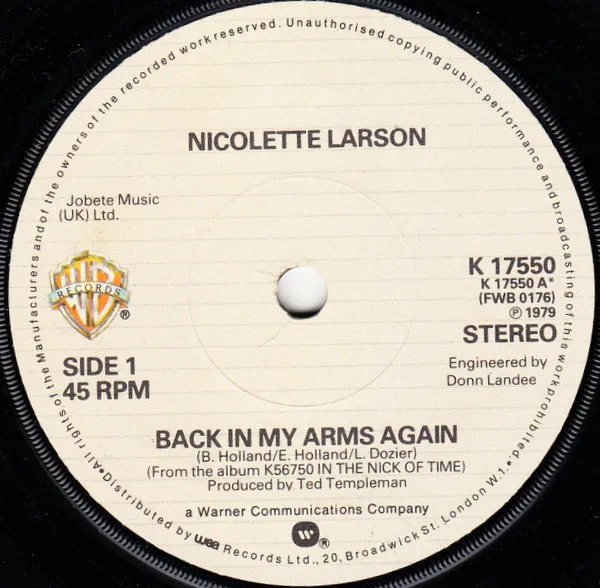 Back In My Arms Again