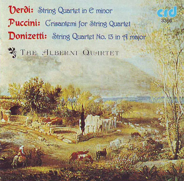 String Quartet In E Minor / Crisantemi For String Quartet / String Quartet No. 13 In A Minor