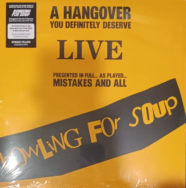 A Hangover You Definitely Deserve (Live) Us Merch Store Exclusive 3lp Opaque Yellow Vinyl