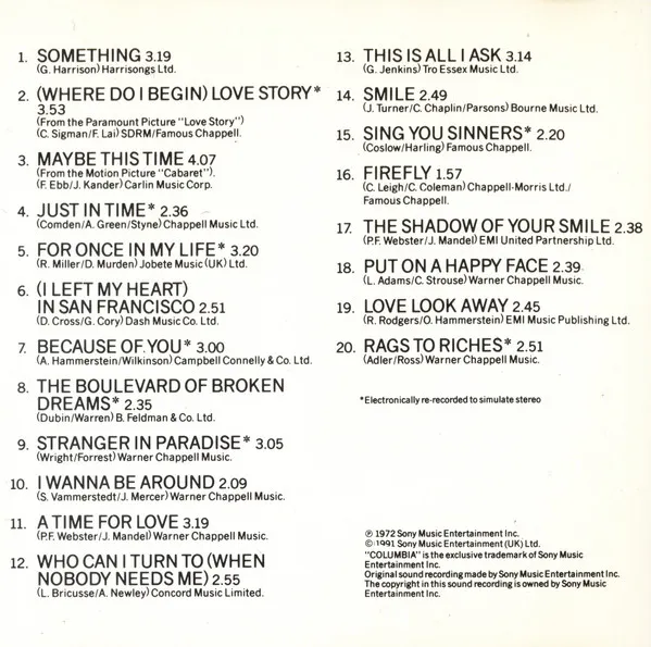 Tony Bennett's All Time Greatest Hits