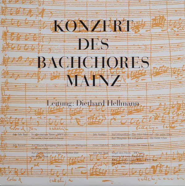 Konzert Des Bachchores Mainz