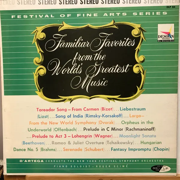 Familiar Favorites From The World's Greatest Music