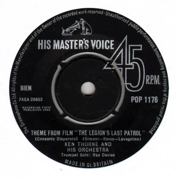 Theme From Film "The Legion's Last Patrol" (Concerto Disperato)