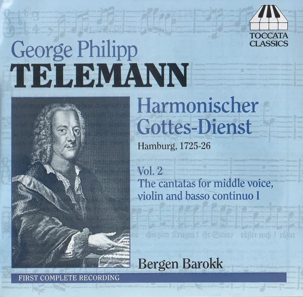 Harmonischer Gottesdienst Vol.2 (Kantaten für mittlere Stimme, Violine, Bc / Hamburg 1725/26)