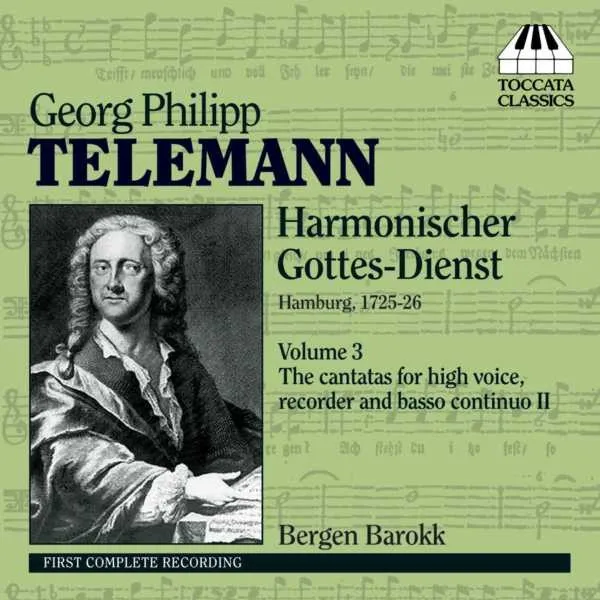 Harmonischer Gottesdienst Vol.3 (Kantaten für hohe Stimme, Blockflöte, Bc / Hamburg 1725/26)