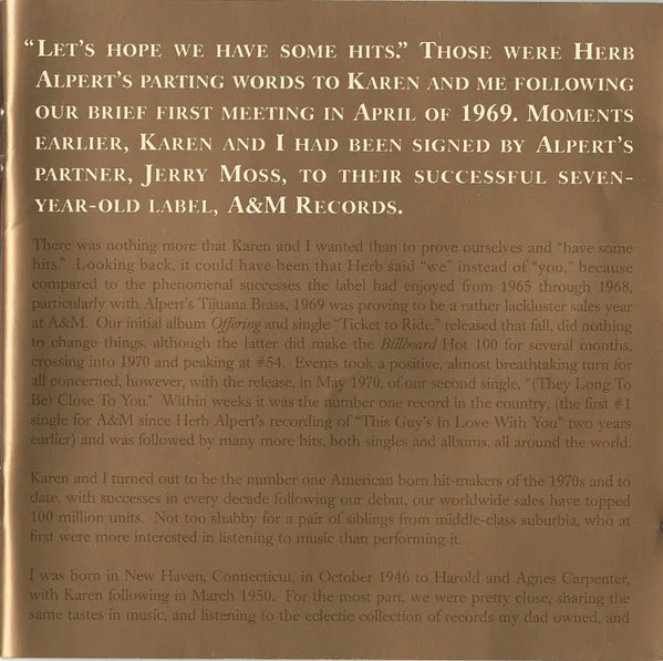 Carpenters Gold - 35th Anniversary Edition