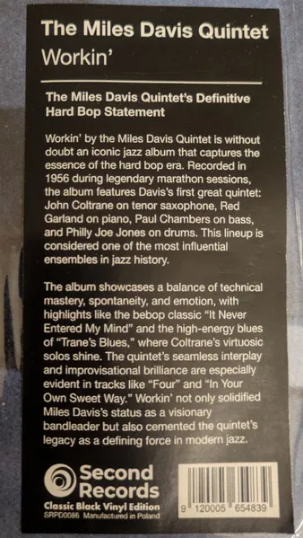 Workin' With The Miles Davis Quintet