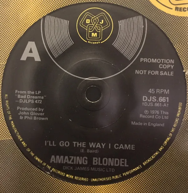 I'll Go The Way I Came
