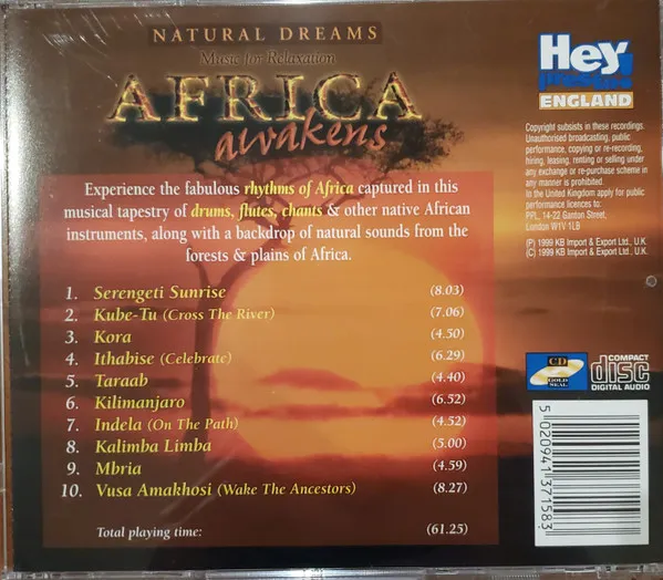 Natural Dreams - Music For Relaxation: Africa Awakens