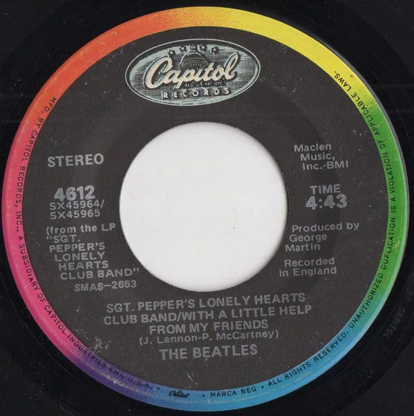 Sgt. Pepper's Lonely Hearts Club Band / With A Little Help From My Friends