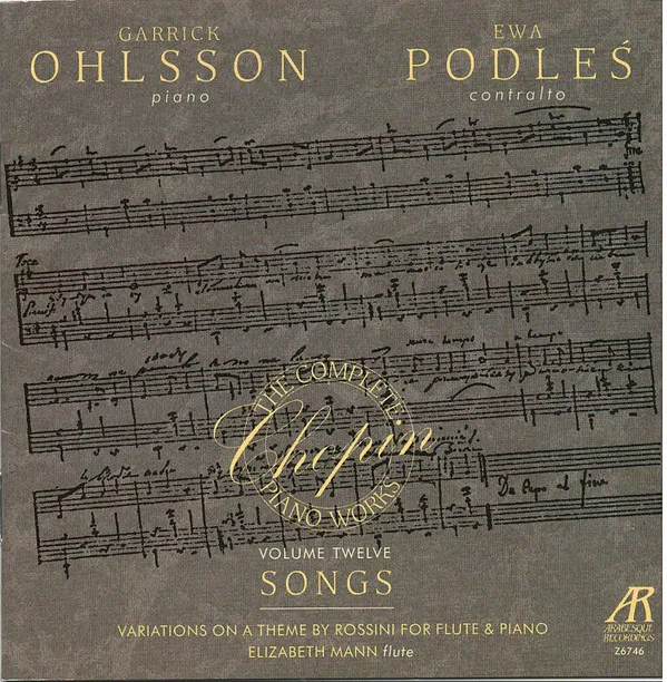 The Complete Piano Works, Volume Twelve: Songs