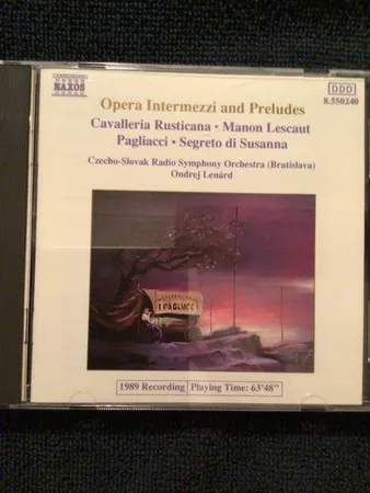 Opera Intermezzi And Preludes ● Cavalleria Rusticana ● Manon Lescaut ● Pagliacci ● Segreto Di Susanna