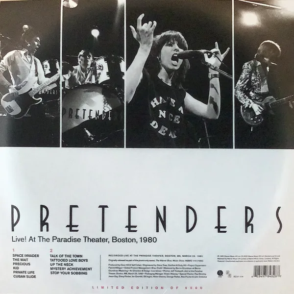 Live! At The Paradise Theater, Boston, 1980