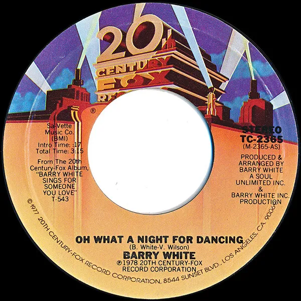Oh What A Night For Dancing