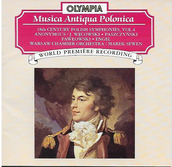Musica Antiqua Polonica, 18th Century Polish Symphonies, vol. 4