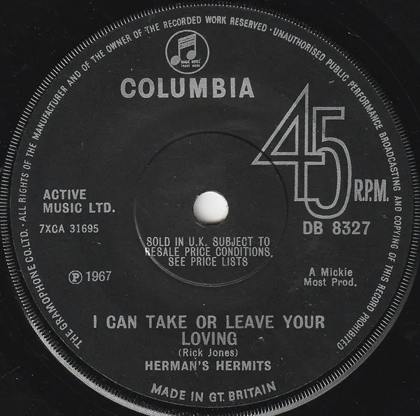 I Can Take Or Leave Your Loving