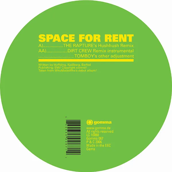 Space For Rent (Remixes)