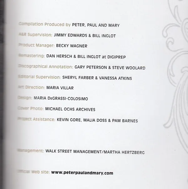 The Very Best Of Peter Paul And Mary