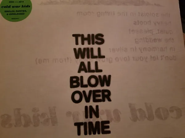 This Will All Blow Over In Time