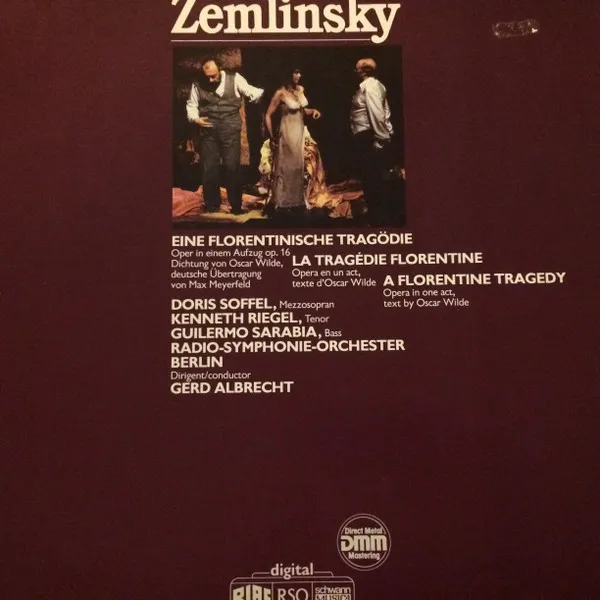 Eine Florentinische Tragodie, Op. 16. Oper In Einem Aufzug