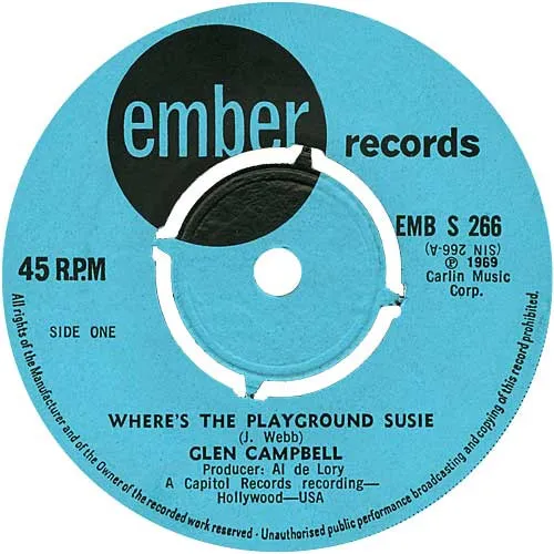 Where's The Playground Susie / Love Is A Lonesome River