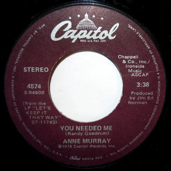 You Needed Me
