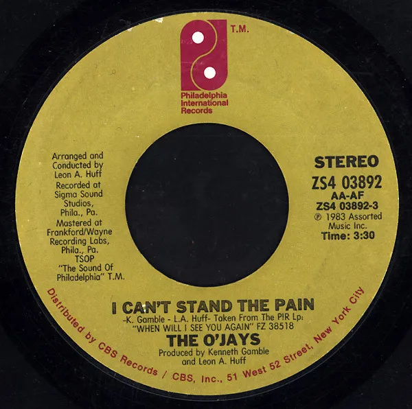 I Can't Stand The Pain