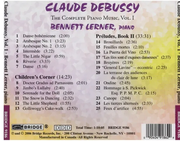 The Complete Piano Music, Vol. I