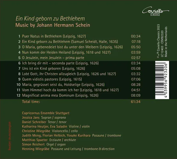 Johann Hermann Schein (1586-1630)