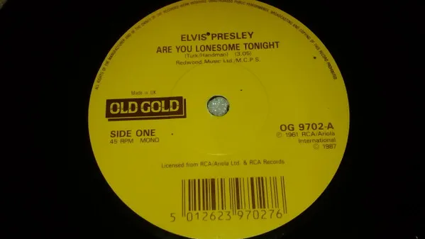 Are You Lonesome Tonight / Wooden Heart
