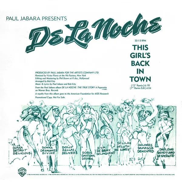 Presents: De La Noche - This Girl's Back In Town
