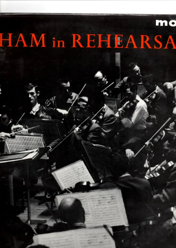 Beecham in Rehearsal