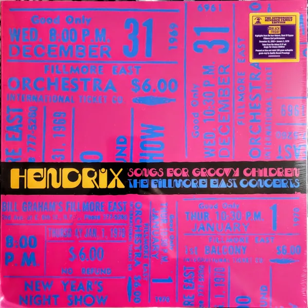 Songs For Groovy Children: the Fillmore East Concerts