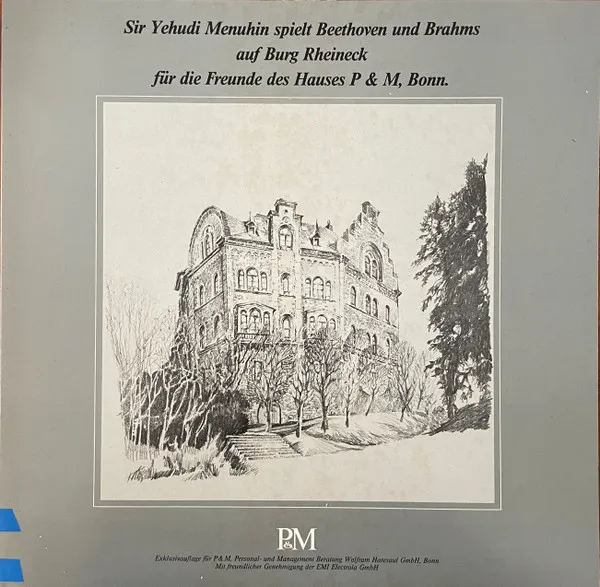 Spielt Beethoven Und Brahms Auf Burg Rheineck Für Die Freunde Des Hauses P & M, Bonn.