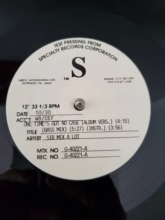 One Time's Got No Case B/W Lockjaw/Sprung On The Cat