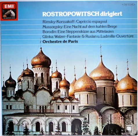 Rostropowitsch Dirigiert Rimsky-Korsakoff: Capriccio Espagnol, Mussorgsky: Eine Nacht Auf Dem Kahlen Berge, Borodin: Eine Steppenskizze Aus Mittelasien, Glinka: Walzer-Fantasie & Ruslan U. Ludmilla-Ouvertüre