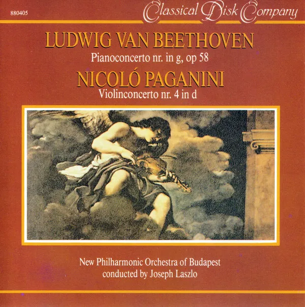 Ludwig Van Beethoven Pianoconcerto In G Op.58, Nicolo Paganini Violin Concerto No.4 In D