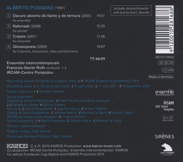 Oscuro Abismo De Llanto Y De Ternura; Nebmaat; Cripsis; Clossopoeia