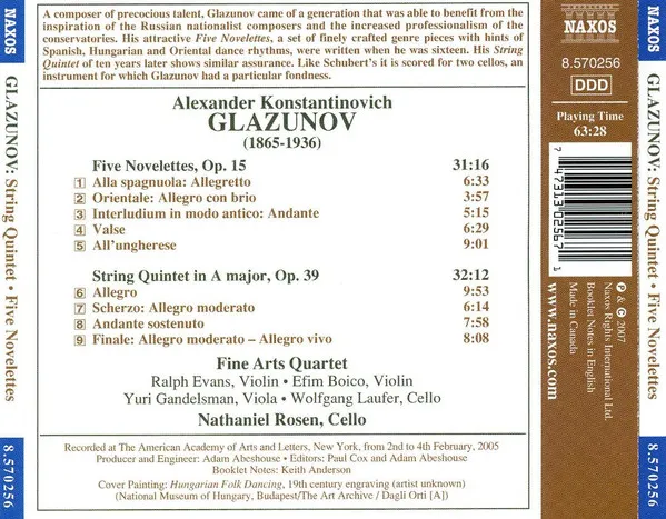 String Quintet, Op. 39;  Five Novellettes, Op. 15