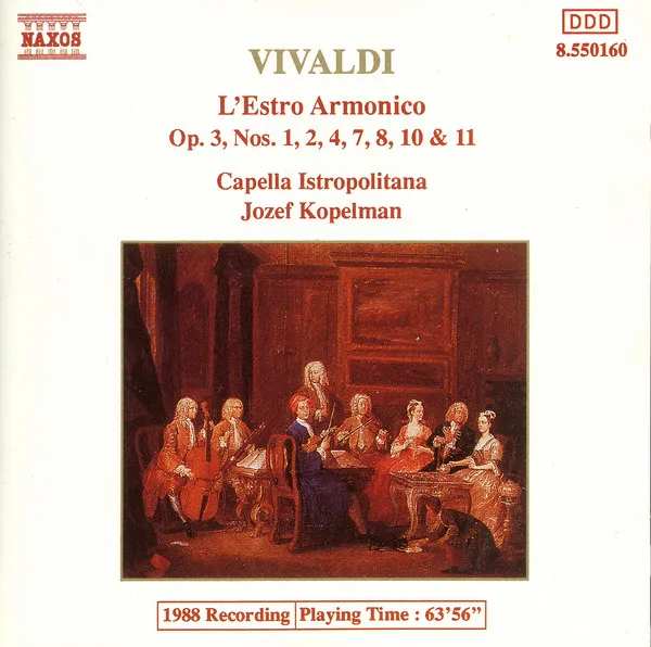 L'Estro Armonico (Op.3, Nos. 1, 2, 4, 7, 8, 10 & 11)