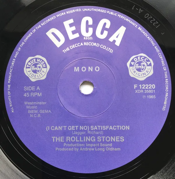 I Can't Get No Satisfaction