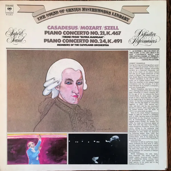 Piano Concerto No. 21 In C Major K.457 / Piano Concerto No. 24 In C Minor K.491