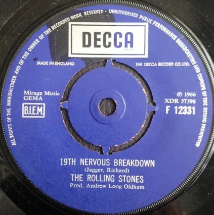 19th Nervous Breakdown / As Tears Go By