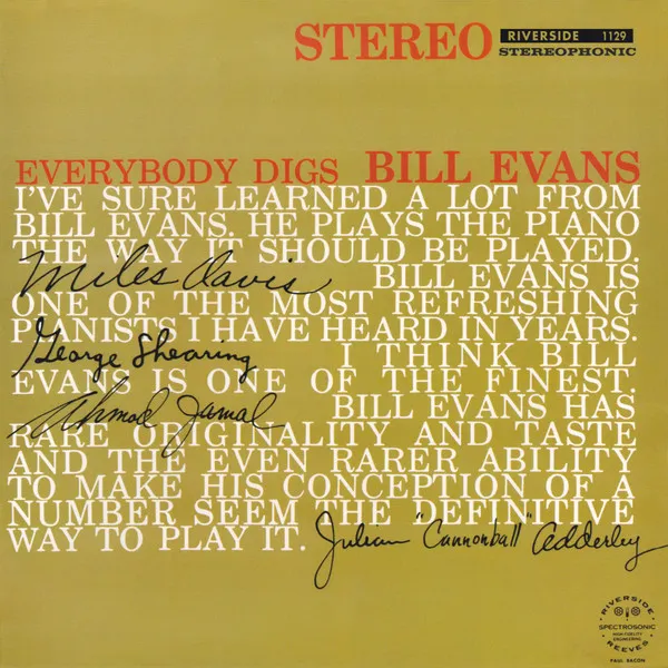 Everybody Digs Bill Evans (180g) (45 RPM)