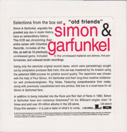 Selections From The Box Set "Old Friends"