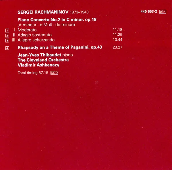 Piano Concerto No. 2, Paganini Rhapsody