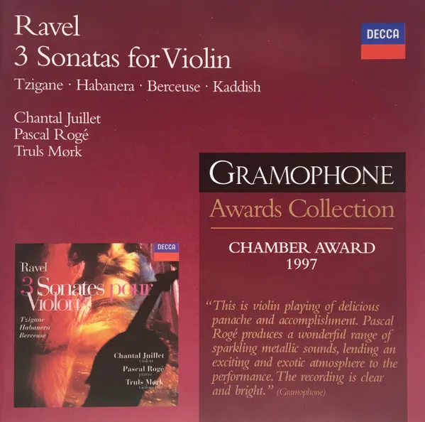 3 Sonatas For Violin • Tzigane • Habanera • Berceuse • Kaddish
