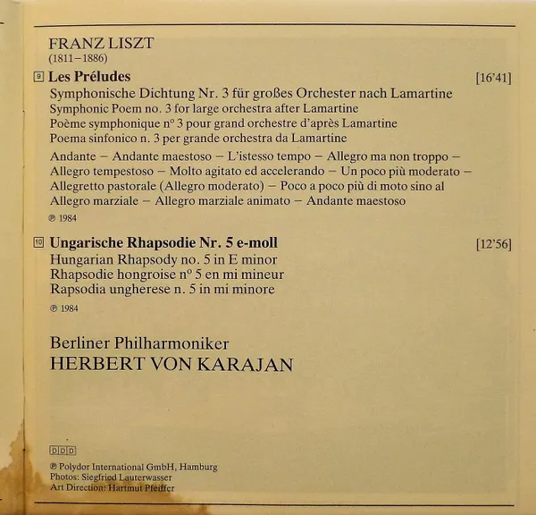 Herbert von Karajan Conducts Hungarian Rhapsody, Peer Gynt, Les Préludes, Beethoven's Fifth