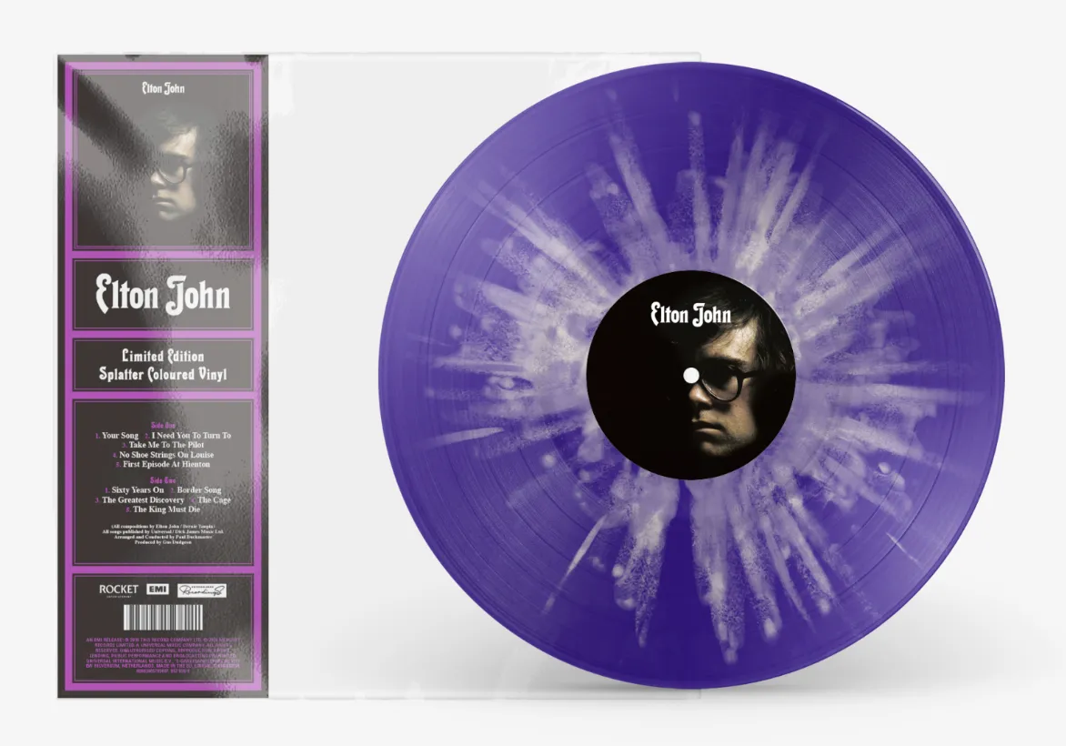 Elton John (2016 remastered) (Limited Edition) (Purple & White Splatter Vinyl)