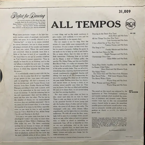 Perfect For Dancing - All Tempos